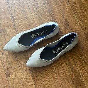 Rothy - Gray Pointed Toe Flats